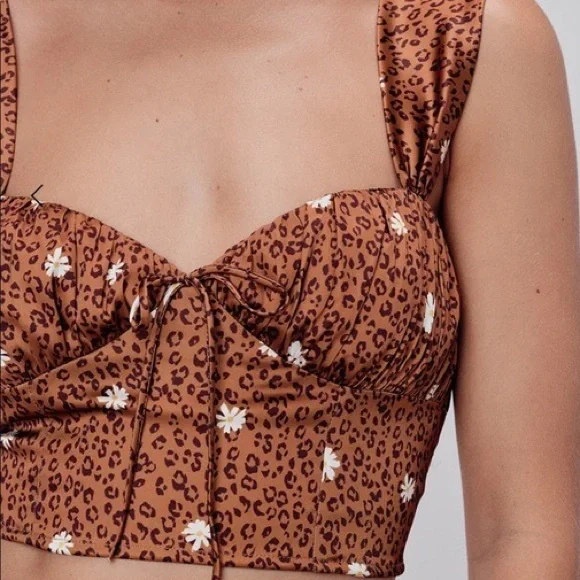 For Love & Lemons Tawny Crop Top - Picture 4 of 8